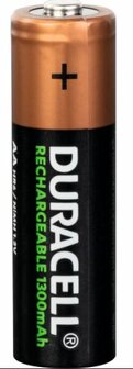 Accu, Duracell, oplaadbaar, AA, 1300mAh