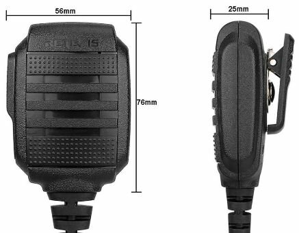 IP54 Spatwaterdichte Professionele speaker-mic Kenwood stekker